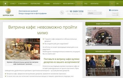 Кейс: оптимизация под продвижение по России сайта nippondom.ru