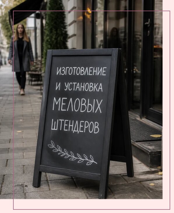 Меловые штендеры в Москве по цене от 6990 р. | РекламаторМск